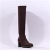 Miss Elastic Memphis Lycra Long Boot - Brown